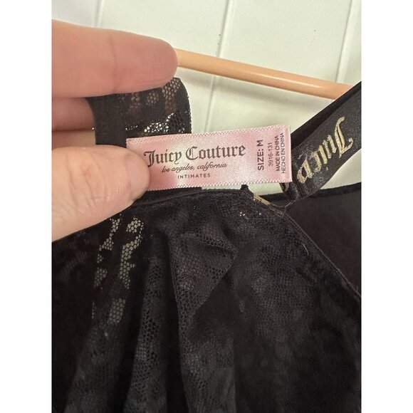 Juicy Couture Black Lace Bodysuit with Push-up Cups Size Medium - Picture 6 of 7